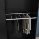 Ver imagem 6 de Guarda Roupa Casal Ipê 6 Portas Preto Fosco - Kits Paraná