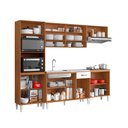 Ver imagem 3 de Cozinha Compacta Atenas com Balcão 120cm sem Tampo e Balcão 70cm Cinamomo Branco Aramóveis
