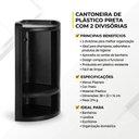 Ver imagem 6 de Porta Shampoo Parede Cantoneira Banheiro Duplo Organizador Canto Prateleira Preto Multiuso Suporte