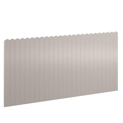 Painel Decorativo Farm 225x109x37 Cm Cinza - Matic