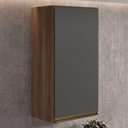 Ver imagem 2 de Armario Aereo 1 Porta MDF 40x90 cm Kali 119771 Carvalho Toq Chumbo Nicioli