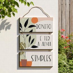 Placa Decorativa - Bonito É Ter - 1