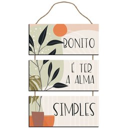 Placa Decorativa - Bonito É Ter - 2