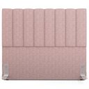 Ver imagem 3 de Kit Cabeceira Cama Box Casal 140cm e Calçadeira Recamier Baú Dália W01 Linho Rosa - Lyam Decor