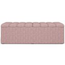 Ver imagem 4 de Kit Cabeceira Cama Box Casal 140cm e Calçadeira Recamier Baú Dália W01 Linho Rosa - Lyam Decor
