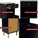 Ver imagem 7 de Gabinete Armário Banheiro Ditália 1pt 1gav Bn-07 Cor:preto