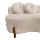 Ver imagem 7 de Namoradeira Sofá Feijão Lounge Orgânica Couro Bege