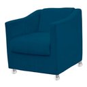 Ver imagem 4 de Poltrona para Recepção, Clinica , Salão, Sala Escritório Suede Escolha Sua Cor