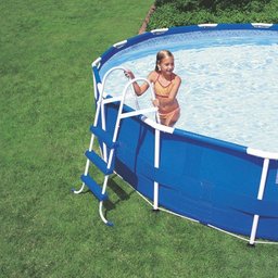 Piscina Armação 11.325 Litros com Escada Capa Forro e Bomba filtro 110 V - Intex - 3 Piscina Armação 11.325 Litros com Escada Capa Forro e Bomba filtro 110 V - Intex - 3
