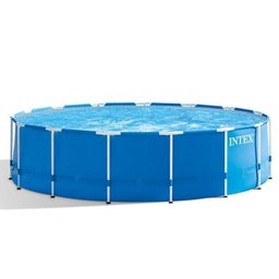 Piscina Armação 11.325 Litros com Escada Capa Forro e Bomba filtro 110 V - Intex - 1 Piscina Armação 11.325 Litros com Escada Capa Forro e Bomba filtro 110 V - Intex - 1