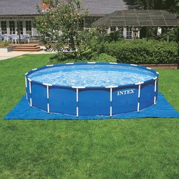 Piscina Armação 11.325 Litros com Escada Capa Forro e Bomba filtro 110 V - Intex - 4 Piscina Armação 11.325 Litros com Escada Capa Forro e Bomba filtro 110 V - Intex - 4