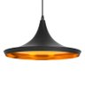 Conjunto 3 x Luminárias Pendentes Tom Dixon - Kit Trio - Preto com Interior Cobre - 3