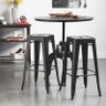 Banqueta Alta Iron Tolix - Industrial - Aço - Vintage - Preto - 3