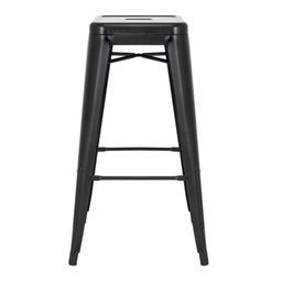Banqueta Alta Iron Tolix - Industrial - Aço - Vintage - Preto - 2