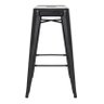 Banqueta Alta Iron Tolix - Industrial - Aço - Vintage - Preto - 2