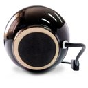 Ver imagem 3 de Abajur Esfera 23cm Base Ceramica Preta E27 Max 40W Cúpula Tecido Preto
