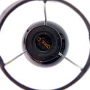 Ver imagem 2 de Abajur Esfera 23cm Base Ceramica Preta E27 Max 40W Cúpula Tecido Preto