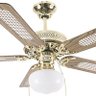 Ventilador de Teto Hl-08 1 Globo E-27 5 Pás Reversiveis Dourado 220V - 2