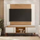 Ver imagem 1 de Rack com Painel para TV até 75 Polegadas Retrô 197CMX180CM Denver Marrom/Off White