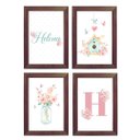 Ver imagem 3 de 4 Quadros Decorativos Moldura e Vidro - Menina Aquarela Flor:branca