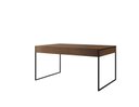 Ver imagem 2 de Mesa Industrial Filadélfia 120x75 Ferro Preto Tampo Amêndoa