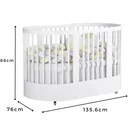 Ver imagem 3 de Berço Evolutivo Redondo Mini Cama 3 em 1 Encanto