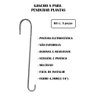 Gancho S Grande P/ Pendurar Plantas 30cm Kit 3 Peças - 3