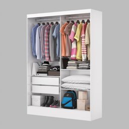 Guarda-roupa Belem 2 Portas de Correr 2 Gavetas - 4