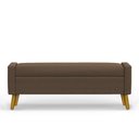 Ver imagem 1 de Recamier Bau Paris 1,60m Suede Marrom - Inova Decor