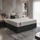 Ver imagem 2 de Cama Box Baú Casal + Colchão Molas Ensacadas - Airtech Nero (138x188x60) - Hellen