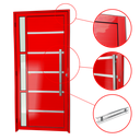 Ver imagem 2 de Porta Alumínio Lambril Miraggio c/Puxador D.Vermelho 100 Brimak