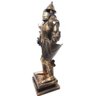 Estatua De Ferro Fundido Guerreiro Medieval Samurai com Espada Miniatura Japao Vintage Retro (cj- - 2