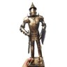 Estatua De Ferro Fundido Guerreiro Medieval Samurai com Espada Miniatura Japao Vintage Retro (cj- - 1