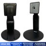 Base Universal para Monitor 100mm X 100mm Preta C/ Rotação e Regulagem de Altura Universal Vesa 100 - 3