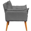 Ver imagem 4 de Kit 2 Poltronas Decorativas Reforçadas para Sala Alice para Recepção Manicure Escritório Suede