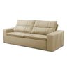 Sofá Retrátil e Reclinável 3 Lugares com Molas 1,80m Elisa Suede Bege Rover & Beato - 5