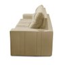 Sofá Retrátil e Reclinável 3 Lugares com Molas 1,80m Elisa Suede Bege Rover & Beato - 8