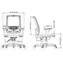 Ver imagem 2 de Cadeira Brizza Back System Braços Reguláveis Couro Sintético Cor:preto