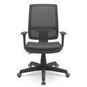 Ver imagem 1 de Cadeira Brizza Back System Braços Reguláveis Couro Sintético Cor:preto