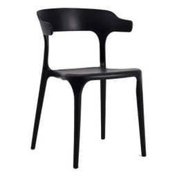 Kit 6 Cadeiras de Jantar Chifre Preta – Design Moderno em Polipropileno para Sala e Cozinha - 4