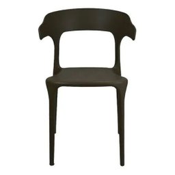 Kit 6 Cadeiras de Jantar Chifre Preta – Design Moderno em Polipropileno para Sala e Cozinha - 6