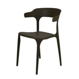 Kit 6 Cadeiras de Jantar Chifre Preta – Design Moderno em Polipropileno para Sala e Cozinha - 5