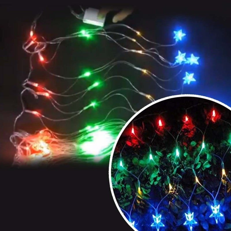 Pisca Pisca LED Estrela de Natal 120 Lâmpadas 8 Funçoes Colorido ( Ja80504  Color) | MadeiraMadeira