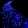 Cascata Pisca Pisca 160 Leds de Natal Enfeite 3,5m Natalino Azul 127v (81114) - 2