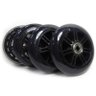 Kit Roda de Patins 4 Unid Rodinhas Patinete Abec 7 Silicone Preto (RA-C) - 2