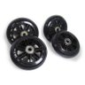 Kit Roda de Patins 4 Unid Rodinhas Patinete Abec 7 Silicone Preto (RA-C) - 3