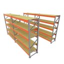 Ver imagem 1 de Kit 4 Mini Porta Pallet 250 Kg 180x200x60 (cxlxp)
