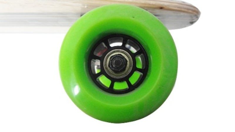 Long Board Skate Rolamento Abec Rodas e Lixa e Shape Azul e Verde (skt-10) - 3