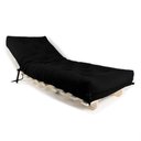 Ver imagem 2 de Sofa Cama Solteiro Futon Dobrável Preto Acquablock