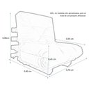 Ver imagem 4 de Sofa Cama Solteiro Futon Dobrável Preto Acquablock